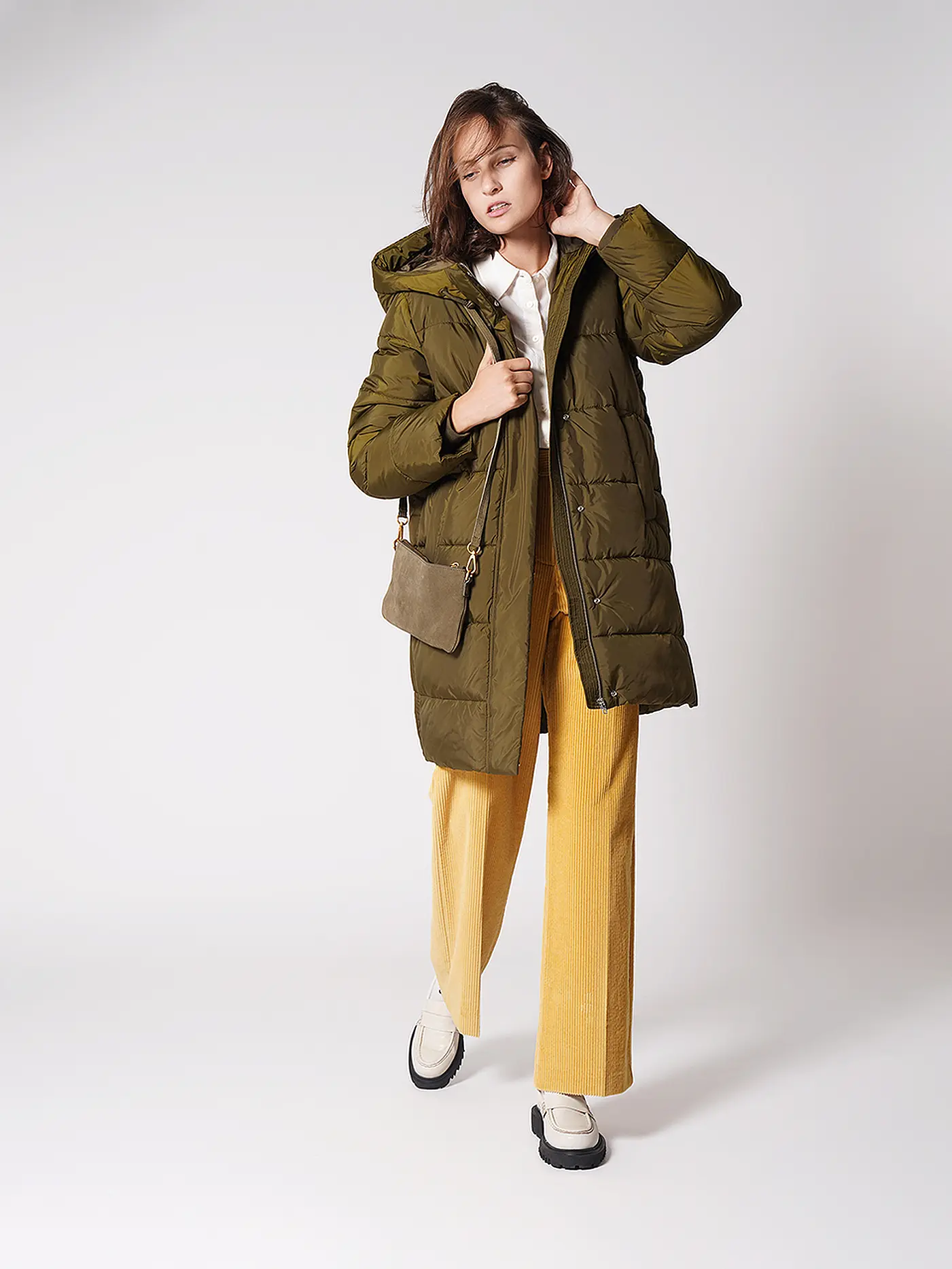 MARC O' POLO DENIM | Steppmantel | olive